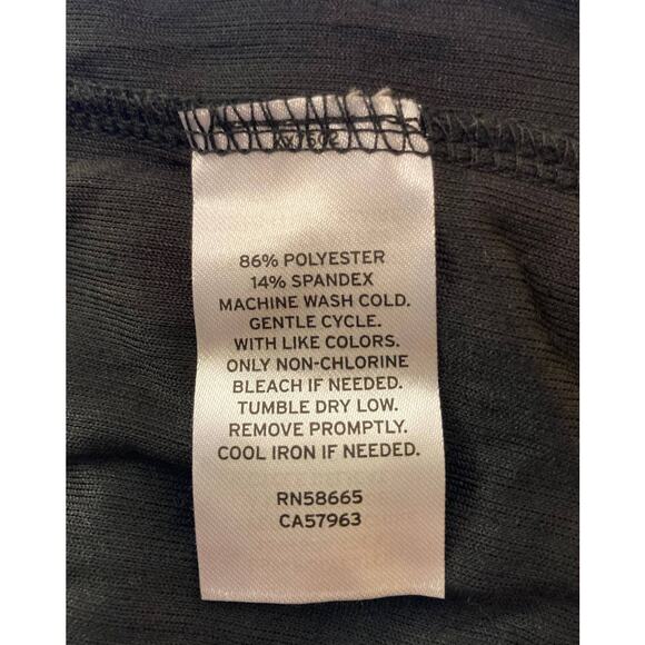 Abound Side Slit Rib Knit Long Sleeve Round Neck Midi Dress Sz Small Black NWT - Picture 7 of 7